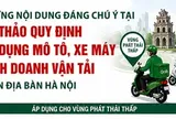 [Infographic] - Xe ôm chạy xăng ở Hà Nội sắp tới cần chú ý gì?