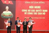 Lâm Đồng điều động, bổ nhiệm nhiều cán bộ lãnh đạo sở, ngành và địa phương