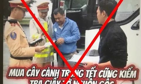 Nóng: Cục Cảnh sát Giao thông lên tiếng việc mua cây cảnh trưng Tết cũng kiểm tra giấy tờ nguồn gốc