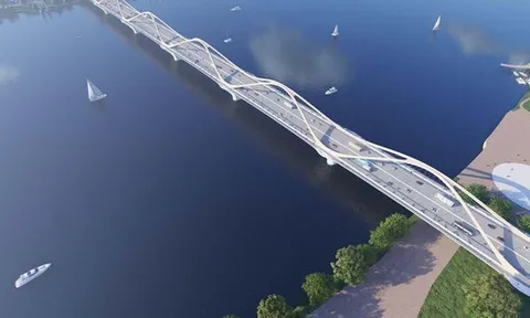 Sau gần 5 tháng khởi công, 'siêu cầu' vượt sông Hồng hơn 15.000 tỷ đồng nối phố cổ với Long Biên đang có tiến độ ra sao?