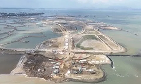 Cận cảnh khu đô thị lấn biển Cần Giờ sau gần một năm thi công