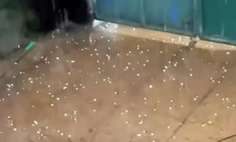 Hà Nội xuất hiện mưa đá