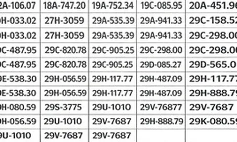 239 chủ xe có biển số sau nhanh chóng nộp phạt nguội theo Nghị định 168