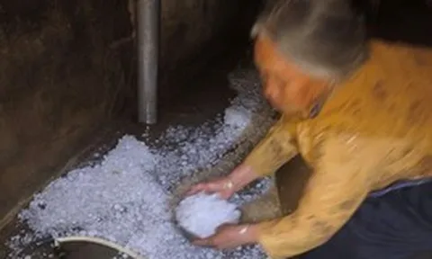 VIDEO: Chị gái nhanh trí ôm em nhỏ lao khỏi giường khi mưa đá ầm ầm dội xuống