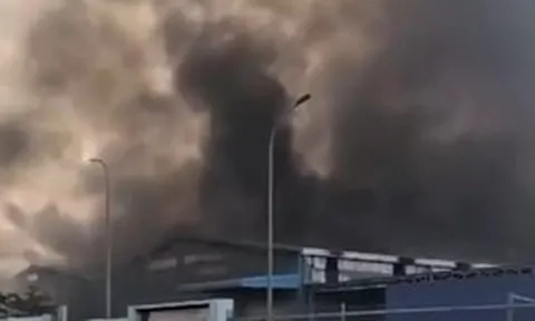 Cháy lớn tại khu công nghiệp Giang Điền, Đồng Nai