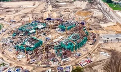 Diện mạo sân vận động Hùng Vương 135.000 chỗ ngồi sau nửa năm thi công thần tốc