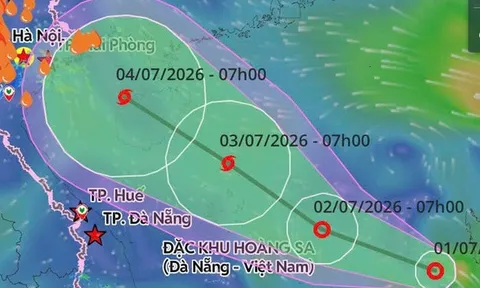 Áp thấp nhiệt đới khả năng mạnh lên thành bão số 1, dự báo ảnh hưởng trực tiếp Bắc Bộ