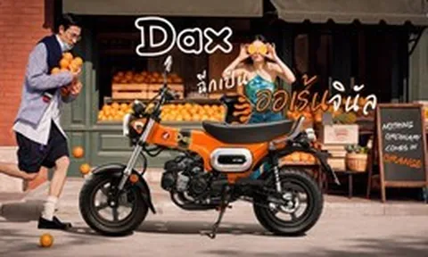 Honda Dax 125 màu cam ra mắt, trang bị phanh ABS hiện đại liệu có làm nên chuyện?