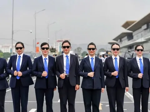 Đội hình nữ 'đặc vụ' làm nhiệm vụ bảo vệ an ninh, an toàn tuyệt đối Đại lễ 2/9