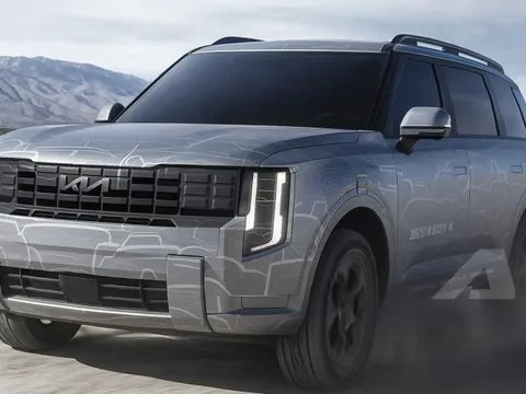 Kia Telluride đời mới thêm bộ ảnh chính hãng rõ nét hơn: Góc cạnh hầm hố như Palisade, mâm tương tự Carnival