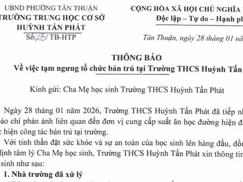 Nhiều trường học ở TPHCM tạm ngưng bán trú sau nghi vấn thực phẩm không an toàn