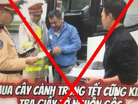 Nóng: Cục Cảnh sát Giao thông lên tiếng việc mua cây cảnh trưng Tết cũng kiểm tra giấy tờ nguồn gốc