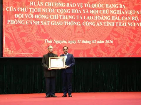 Truy tặng Huân chương Bảo vệ tổ quốc cho Trung tá CSGT hy sinh ở Thái Nguyên