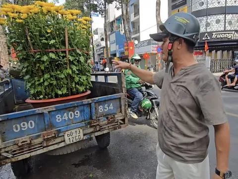 Chợ hoa tết ở Tp.HCM, kẻ khóc người cười