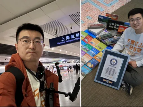 Suốt 24 giờ làm một việc không ai ngờ trên tàu hỏa, người đàn ông lập kỷ lục Guinness