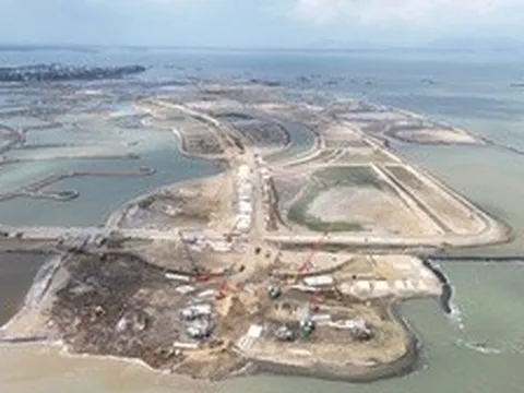 Cận cảnh khu đô thị lấn biển Cần Giờ sau gần một năm thi công