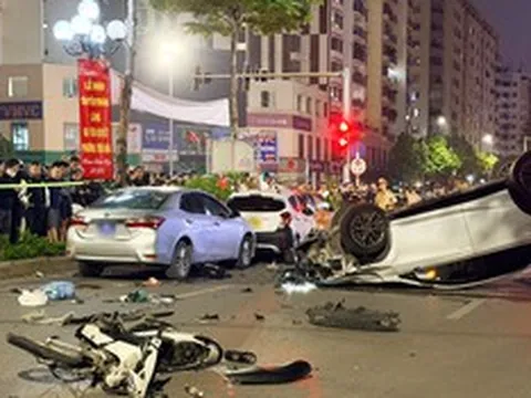 Ô tô "điên" Lexus tông liên hoàn loạt xe ở Trung Kính: Hé lộ nguyên nhân ban đầu