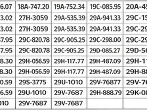 239 chủ xe có biển số sau nhanh chóng nộp phạt nguội theo Nghị định 168