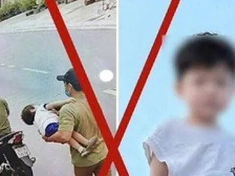 Công an Đà Nẵng bác thông tin 'cháu bé bị 2 người lạ bế lên xe chở đi'