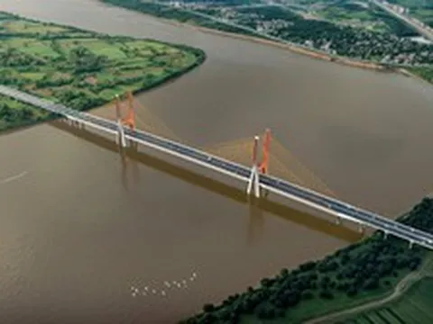 “Siêu cầu” vượt sông Hồng gần 12.000 tỷ nối Hà Nội với Hưng Yên sắp bước vào giai đoạn then chốt sau 8 tháng khởi công