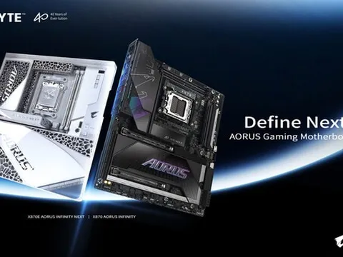 GIGABYTE ra mắt dòng bo mạch chủ AORUS INFINITY X870E và X870 nhân kỷ niệm 40 năm tại COMPUTEX 2026