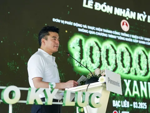 PANASONIC VIỆT NAM XÁC LẬP KỶ LỤC TRỒNG 1 TRIỆU CÂY TRONG THỜI GIAN NGẮN NHẤT VỚI CHƯƠNG TRÌNH “SỐNG KHỎE GÓP XANH”