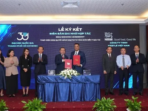 Nestlé Việt Nam ký kết hợp tác với ĐH Quốc gia TP.HCM thực thi mô hình “3 nhà”